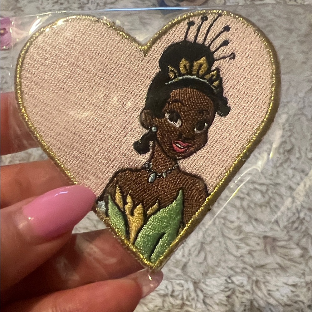 Stoney Clover Lane Heart Patch with Gold Trim